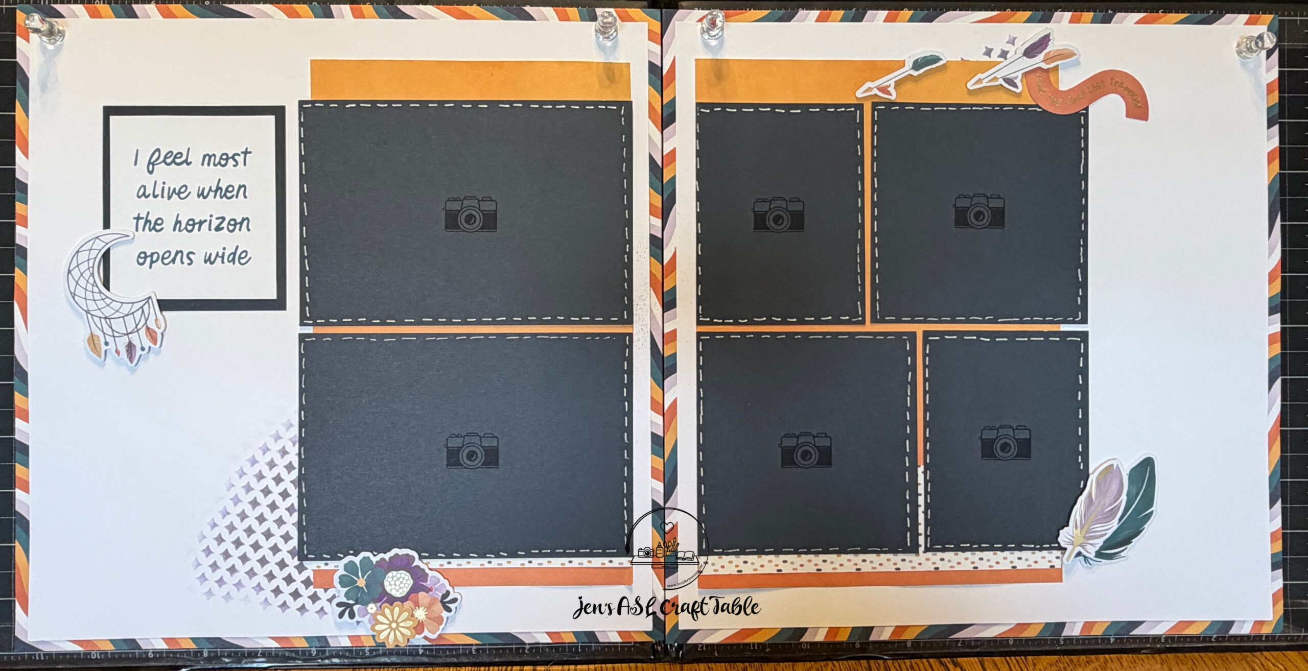 Easy 12x12 Scrapbook Layout Using the Free Spirit Collection